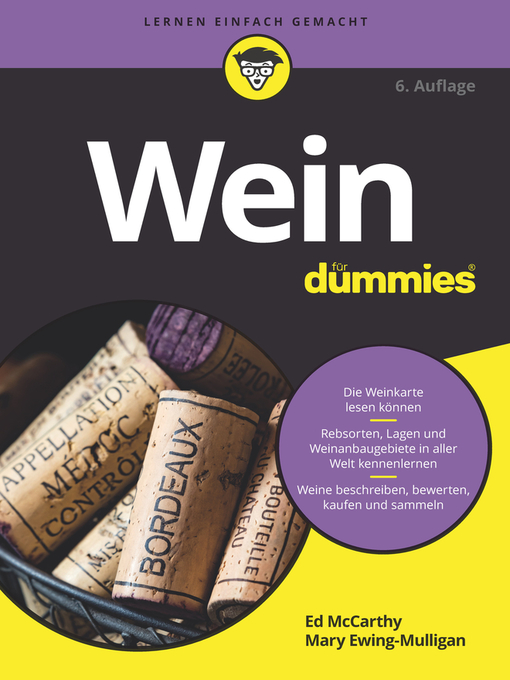 Title details for Wein für Dummies by Ed McCarthy - Available